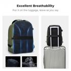 K&F Concept 13L kameraryggsekk Nature Wander 12 svart, lett fotoveske med rask tilgang til frontåpning, stativstropp og dobbeltfunksjonsdesign for reise og daglig bruk, grønn-PU