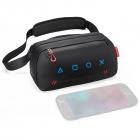 Custodia per il trasporto con 8 slot per schede di gioco, borsa da gioco portatile per console e accessori, borsa a tracolla leggera compatibile con Nintendo Switch 2/Steam Deck OLED/PlayStation