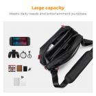 Custodia per il trasporto con 8 slot per schede di gioco, borsa da gioco portatile per console e accessori, borsa a tracolla leggera compatibile con Nintendo Switch 2/Steam Deck OLED/PlayStation