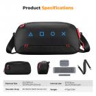 Custodia per il trasporto con 8 slot per schede di gioco, borsa da gioco portatile per console e accessori, borsa a tracolla leggera compatibile con Nintendo Switch 2/Steam Deck OLED/PlayStation