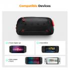 Custodia per il trasporto con 8 slot per schede di gioco, borsa da gioco portatile per console e accessori, borsa a tracolla leggera compatibile con Nintendo Switch 2/Steam Deck OLED/PlayStation