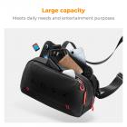 Custodia per il trasporto con 8 slot per schede di gioco, borsa da gioco portatile per console e accessori, borsa a tracolla leggera compatibile con Nintendo Switch 2/Steam Deck OLED/PlayStation