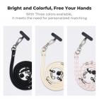 K&F Concept - Tracolla con cordino da collo e vite da 1/4" per Pocket 3, tracolla per accessori DJI OSMO Pocket 3, Nero