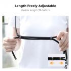 K&F Concept - Tracolla con cordino da collo e vite da 1/4" per Pocket 3, tracolla per accessori DJI OSMO Pocket 3, Nero