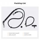 K&F Concept - Tracolla con cordino da collo e vite da 1/4" per Pocket 3, tracolla per accessori DJI OSMO Pocket 3, Nero