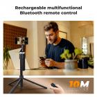 K&F CONCEPT 71“ ansigtssporingsstativ, automatisk ansigtssporings-selfiestang, automatisk ansigtssporingsstativ 360 graders rotation med stativ, bevægelsesstyring, fjernbetjening