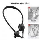 Soporte para teléfono de cuello K&F CONCEPT, 2 en 1, magnético y con clip, para el cuello, manos libres, compatible con iPhone 17-12 y teléfonos Android.