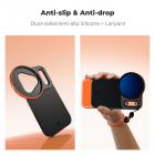 K&F CONCEPT Dobbeltsidet magnetisk objektivfilteradapter med 58 mm variabelt ND2-32 filter, kompatibel med iPhone 17 Pro og 58 mm gevindfiltre, VND-filter kompatibelt med iPhone-kameraobjektiv