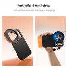 K&F CONCEPT Dobbeltsidet Magnetisk Linsefilter Adapter, Kompatibel med iPhone 17 Pro og 58 mm Gevindfiltre, iPhone Filtermontering (Filter Medfølger Ikke)