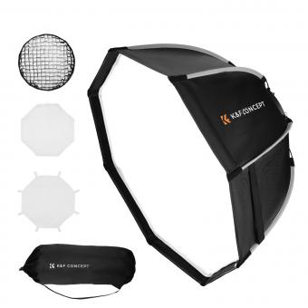 22" / 55cm Octagonal Softbox Quick Release Bowens Mount Softbox with Honeycomb Grid Light Diffusers Carrying Bag for Photography Studio Speedlite Flash and Monolight