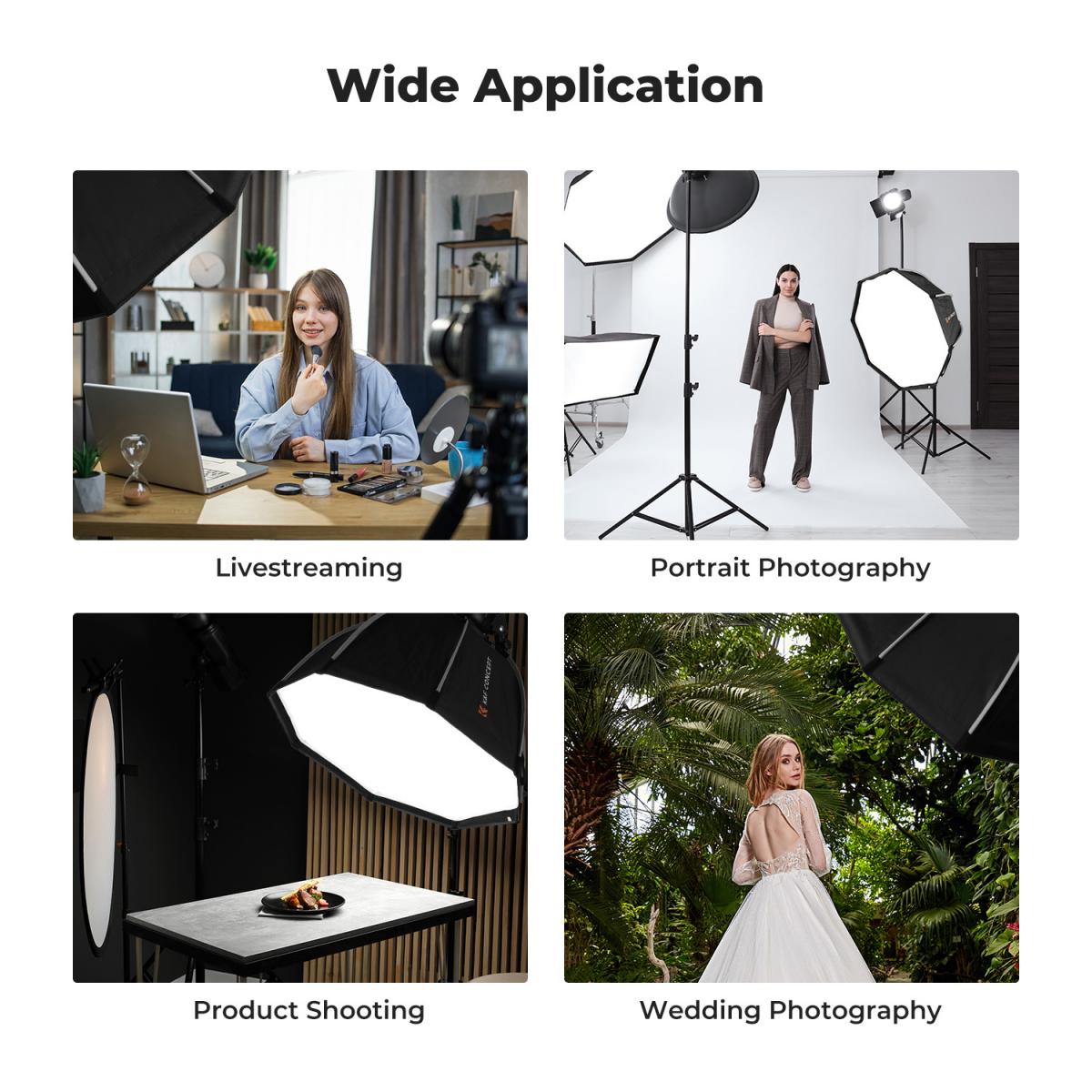 Softbox octogonal de 35 "/ 90 cm de liberação rápida Bowens Mount Softbox com difusores de luz de grade de favo de mel Bolsa de transporte para estúdio fotográfico Speedlite Flash e Monolight