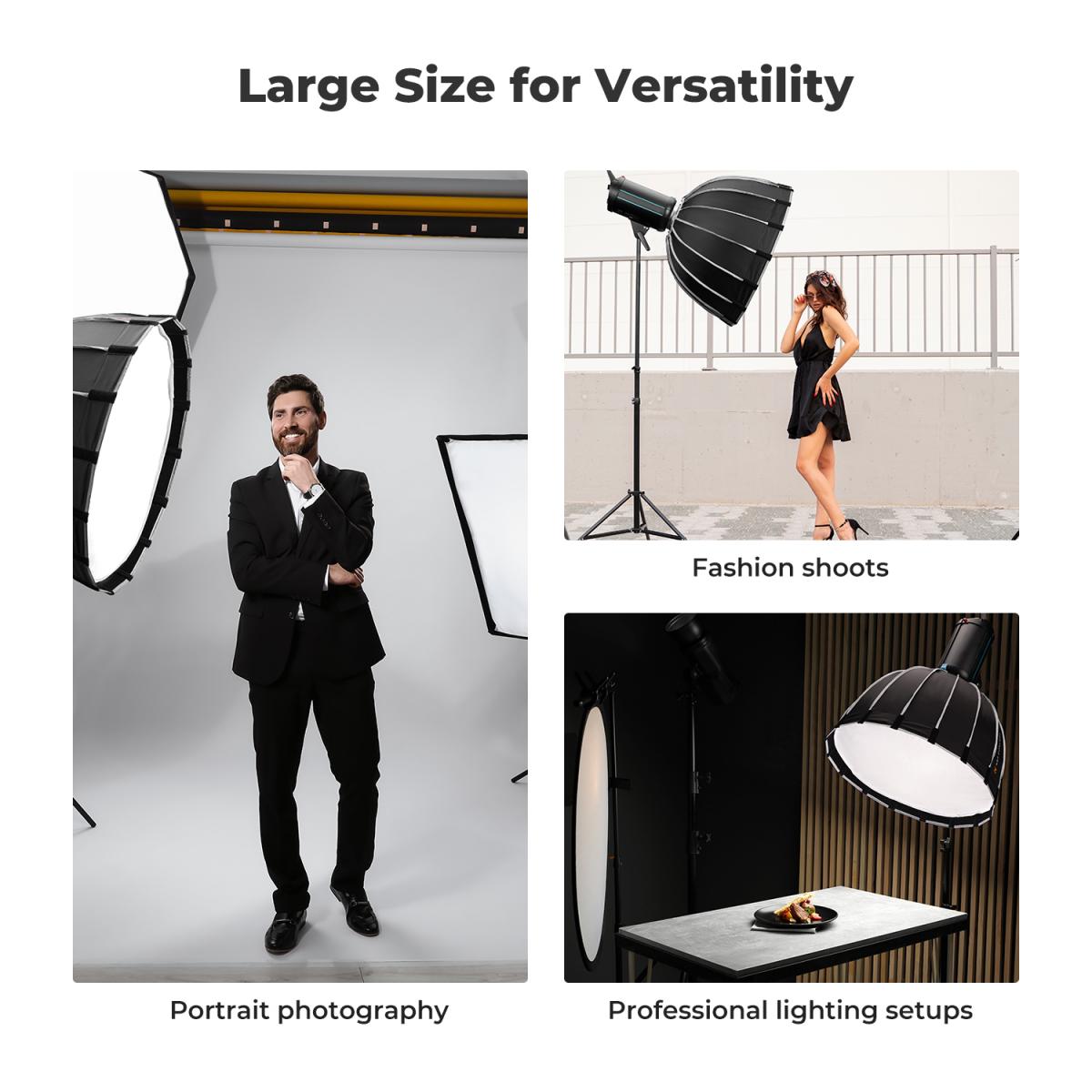 Hexadecágono parabólico Softbox de 35 "/ 90 cm compatível com montagem Bowens com difusores de luz de grade de favo de mel Bolsa de transporte para estúdio fotográfico Speedlite Flash e Monolight