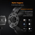 Mini softbox ottagonale con attacco Bowens K&F CONCEPT da 15,75" / 40 cm per luce COB PL-60B, include griglia a nido d'ape, diffusore e borsa portaoggetti con coulisse.