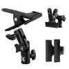 Supporto per riflettore fotografico K&F CONCEPT, supporto con clip in metallo resistente con attacco per supporto luce da 5/8" per riflettori, pannelli per fondali