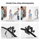 K&F CONCEPT Fotoğrafçılık Reflektör Braketi Ağır Hizmet Tipi Metal Klips Braketi Reflektörler, Arka Plan Panoları için 5/8" Işık Standı Bağlantı Parçası