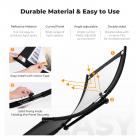 K&F CONCEPT U-formet buet reflektor 100x45cm, 4-i-1 (svart/gull/hvit/sølv) sett med 1,5m stativ for studio