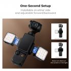 DJI Osmo Pocket 3 için K&F Concept Manyetik Mini Işık, 1W USB C Şarj Edilebilir Yardımcı LED Dolgu Aydınlatması, Renk Sıcaklığı 3 Seviye Ayarlanabilir 3000K/4500K/6000K, Parlaklık 2 Seviye Video Lambası
