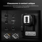K&F CONCEPT Mini Flash sur appareil photo GN12, 5600K, batterie intégrée 2000mAh, compatible avec Canon, Fuji, Sony, Nikon, Panasonic, Olympus, Pentax et autres appareils photo reflex numériques/sans miroir avec griffe porte-accessoire standard.