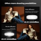 K&F CONCEPT Mini Flash sur appareil photo GN12, 5600K, batterie intégrée 2000mAh, compatible avec Canon, Fuji, Sony, Nikon, Panasonic, Olympus, Pentax et autres appareils photo reflex numériques/sans miroir avec griffe porte-accessoire standard.