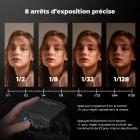 K&F CONCEPT Mini Flash sur appareil photo GN12, 5600K, batterie intégrée 2000mAh, compatible avec Canon, Fuji, Sony, Nikon, Panasonic, Olympus, Pentax et autres appareils photo reflex numériques/sans miroir avec griffe porte-accessoire standard.