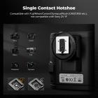 K&F CONCEPT Mini Kamera Üstü Flaş GN12, 5600K, 2000mAh Dahili Pil, Standart Sıcak Yuvalı Canon, Fuji, Sony, Nikon, Panasonic, Olympus, Pentax ve Diğer DSLR/Aynasız Kameralarla Uyumlu.