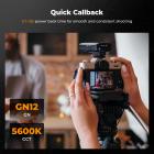 K&F CONCEPT Mini Kamera Üstü Flaş GN12, 5600K, 2000mAh Dahili Pil, Standart Sıcak Yuvalı Canon, Fuji, Sony, Nikon, Panasonic, Olympus, Pentax ve Diğer DSLR/Aynasız Kameralarla Uyumlu.