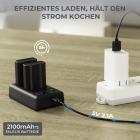 K&F Concept EN-EL15 Kit Batteria, Compatibile con Nikon DSLR D7000, D7100, D7200, D7500, D850, D810, D810A, D800E, D750, D610, D600(2 pezzi, Doppio USB Caricatore, 2100mAh)