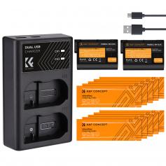 K&F Concept EN-EL15 Kameraakkus mit 64G SD Karte, Ladegerät Ladeset für Nikon D7000 / D7100 / D7200 / D7500 / D850 / D810 / D810A / D800 / D800E / D750 / D610 / D600 / D500 / V1