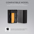 Bateria K&F CONCEPT NP-FZ100 + bateria NP-FZ100 para carregador de câmera Sony + conjunto de cartão micro SD de 64 GB, como adaptadores para Sony Alpha A7 III, A7R III (A7R3), A9, a6600, a7R IV, Alpha a9 II