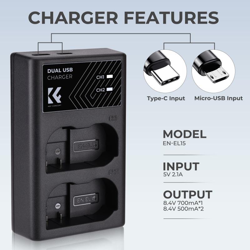 USB charging: Some cameras can be charged using a USB cable.