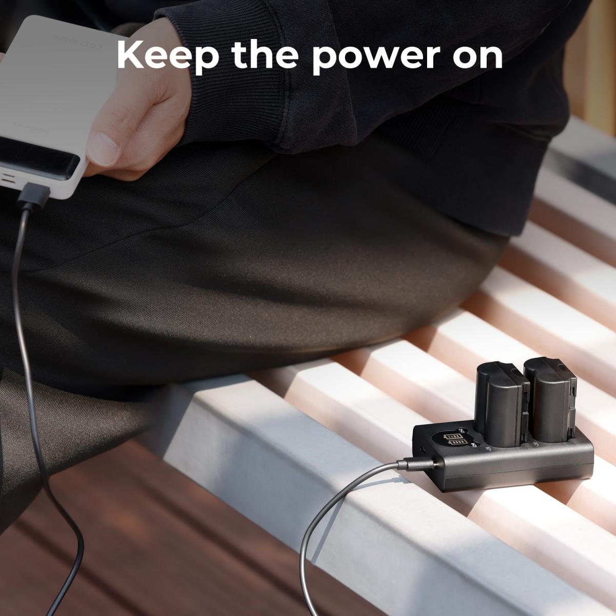 K&F CONCEPT Kamera Batteriladdare NP-W235 Batteriladdare Set, Dual Slot NP-W235 Laddare för Fujifilm X-T5, X-T4, GFX 100S, X-H2S, för Fujifilm GFX 50S II, VG-XT4, (2 x 2200mAh Batterier, Dubbel Laddning Hamnar)