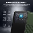 K&F Concept Mini Batterie V-Mount 6700mAh 99Wh 14,8V, Batterie V-Lock Prise en Charge de La Charge Rapide Bidirectionnelle USB-C PD 100W, avec Ports USB-C1, USB-C2, USB-A, DC-12V, BP/D-Tap