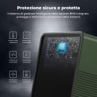 K&F Concept Batteria V Mount 99 Wh (14,8 V/6700 mAh) PD100W Mini batteria V-Mount con DC/D-Tap/Dual USB-C/USB-A/TFT Display per videocamera, videocamera, luce, monitor V99 Pro