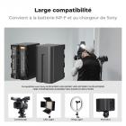 K&F Concept NP-F970 Batteries 6600mAh Kit Chargeur LED Compatible avec Sony NP-F550 F570 F750 F770 F930 F950 F960 F970 pour Lampes LED Haute Puissance/Moniteur/Caméra Slider