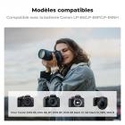 Chargeur K&F Concept LP-E6NH 18 W, double chargeur de batterie portable rapide pour Canon R7, R6, R5, R, 6D Mark II, 5D Mark IV, 5D Mark III, 5DS, 5DS R, 5D Mark II, 80D, 90D, 6D, 7D, 7D Mark II