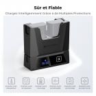 Chargeur K&F Concept LP-E6NH 18 W, double chargeur de batterie portable rapide pour Canon R7, R6, R5, R, 6D Mark II, 5D Mark IV, 5D Mark III, 5DS, 5DS R, 5D Mark II, 80D, 90D, 6D, 7D, 7D Mark II