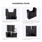 Chargeur K&F Concept LP-E6NH 18 W, double chargeur de batterie portable rapide pour Canon R7, R6, R5, R, 6D Mark II, 5D Mark IV, 5D Mark III, 5DS, 5DS R, 5D Mark II, 80D, 90D, 6D, 7D, 7D Mark II