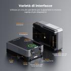 50Wh Mini batteria V-Port 3400mAh, 65W PD Type-C a ricarica rapida con schermo TFT, D-TAP, BP, Type-A, interfaccia DC, per monitor, fotocamera, luce fotografica, KF-V50