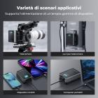 50Wh Mini batteria V-Port 3400mAh, 65W PD Type-C a ricarica rapida con schermo TFT, D-TAP, BP, Type-A, interfaccia DC, per monitor, fotocamera, luce fotografica, KF-V50