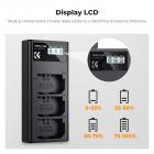 K&F CONCEPT NP-FZ100 Caricatore a 3 slot con LED, doppia porta Micro USB e Type-C, compatibile con Sony Alpha A7 III, A7R III, A9, a6600, a7R IV, Alpha a9 II Caricatore con cavo dati USB