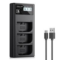 K&F CONCEPT LP-E6/LP-E6N/LP-E6NH - Caricabatteria a doppia slot per fotocamera, micro USB e porta di tipo C, per Canon EOS R5, EOS R6, EOS R, EOS 5D Mark IV, 5D Mark III, 5DS, 5DS R, 5D Mark II, 6D K&F CONCEPT LP-E6/LP-E6N/LP-E6NH - Caricabatteria a doppia slot per fotocamera, micro USB e porta di tipo C, per Canon EOS R5, EOS R6, EOS R, EOS 5D Mark IV, 5D Mark III, 5DS, 5DS R, 5D Mark II, 6D