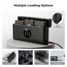 K&F Concept Hero 13-batteri, 3-pakning Enduro Hero 13-batterier og oppgradert hurtiglader kompatibel med GoPro Hero 13 Black-kamera