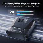 Pack de 2 batteries LP-E6NH 2600 mAh et chargeur 18 W K&F Concept compatibles avec les appareils photo Canon EOS R7, R5, R6, R, 5D Mark II/III/IV, 6D, 6D Mark II, 7D, 7D Mark II, 90D, 60D, 70D et 80D