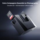 Pack de 2 batteries LP-E6NH 2600 mAh et chargeur 18 W K&F Concept compatibles avec les appareils photo Canon EOS R7, R5, R6, R, 5D Mark II/III/IV, 6D, 6D Mark II, 7D, 7D Mark II, 90D, 60D, 70D et 80D