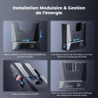 Pack de 2 batteries LP-E6NH 2600 mAh et chargeur 18 W K&F Concept compatibles avec les appareils photo Canon EOS R7, R5, R6, R, 5D Mark II/III/IV, 6D, 6D Mark II, 7D, 7D Mark II, 90D, 60D, 70D et 80D