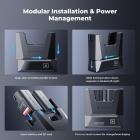 K&F Concept 2-pakning 2600mAh LP-E6NH batteri og 18W lader kompatibel med Canon EOS R7, R5, R6, R, 5D Mark II/III/IV, 6D, 6D Mark II, 7D, 7D Mark II, 90D, 60D, 70D, 80D kameraer