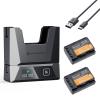 2600mAh * 2 PCS + Caricabatterie
