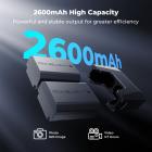 Sony NP-FZ100 18W modulær hurtiglader og batterisett, 2600mAh batteri med stor kapasitet for Sony A7iii, A7R V, IV, Alpha A7C, A6700, ILCE-1M2, A7R3, ZV-E1, FX3, FX30