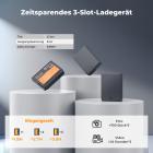 K&F Concept Canon LP-E10 Kamera-Akku (3er Pack) 1200mAh, Dreifach-Power, Dreifach-Slot LCD-Ladegerät-Kit Kompatibel für Canon EOS Rebel T7 T6 T5 T3 T100 Kiss X50 Kiss X70 EOS 1100D 1200D 1300D 2000D