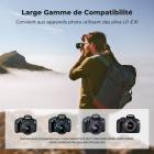 Pack de 3 batteries K&F Concept LP-E10 et chargeur LCD amélioré pour appareils photo Canon Rebel T7, EOS Rebel T7 T6 T5 T100, Kiss X50 X70 X80 X90, EOS 1100D 1200D 1300D 1500D 2000D